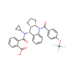 O=C(O)c1ccccc1C(=O)N(C1CC1)[C@H]1c2ccccc2N(C(=O)c2ccc(OC(F)(F)F)cc2)[C@H]2CCC[C@H]21 ZINC000204913831