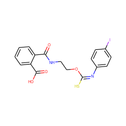 O=C(O)c1ccccc1C(=O)NCCO/C(S)=N\c1ccc(I)cc1 ZINC000013644804