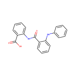 O=C(O)c1ccccc1NC(=O)c1ccccc1Nc1ccccc1 ZINC000003204922