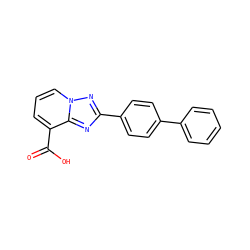 O=C(O)c1cccn2nc(-c3ccc(-c4ccccc4)cc3)nc12 ZINC000144713920