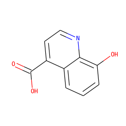 O=C(O)c1ccnc2c(O)cccc12 ZINC000001710266