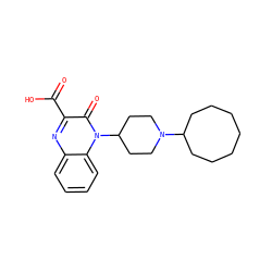 O=C(O)c1nc2ccccc2n(C2CCN(C3CCCCCCC3)CC2)c1=O ZINC000114710487