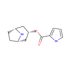 O=C(O[C@@H]1C[C@@H]2CC[C@H](C1)N2)c1ccc[nH]1 ZINC000103235777