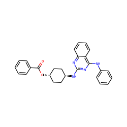 O=C(O[C@H]1CC[C@H](Nc2nc(Nc3ccccc3)c3ccccc3n2)CC1)c1ccccc1 ZINC000253634603