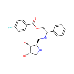 O=C(OC[C@@H](NC[C@H]1NC[C@H](O)[C@@H]1O)c1ccccc1)c1ccc(F)cc1 ZINC000028472058
