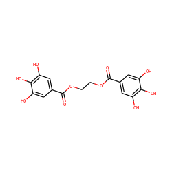 O=C(OCCOC(=O)c1cc(O)c(O)c(O)c1)c1cc(O)c(O)c(O)c1 ZINC000034282343