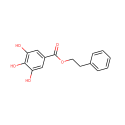 O=C(OCCc1ccccc1)c1cc(O)c(O)c(O)c1 ZINC000013438132