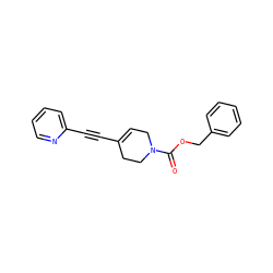 O=C(OCc1ccccc1)N1CC=C(C#Cc2ccccn2)CC1 ZINC000028526205
