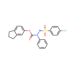 O=C(Oc1ccc2c(c1)CCC2)N(NS(=O)(=O)c1ccc(Cl)cc1)c1ccccc1 ZINC001772649216
