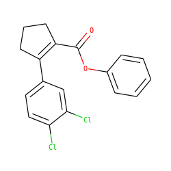 O=C(Oc1ccccc1)C1=C(c2ccc(Cl)c(Cl)c2)CCC1 ZINC000028957316