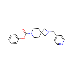 O=C(Oc1ccccc1)N1CCC2(CC1)CN(Cc1ccncc1)C2 ZINC000003956186