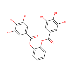 O=C(Oc1ccccc1OC(=O)c1cc(O)c(O)c(O)c1)c1cc(O)c(O)c(O)c1 ZINC000049072958