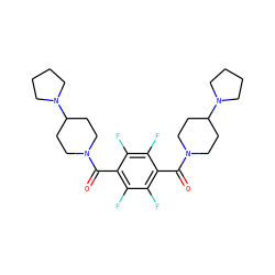 O=C(c1c(F)c(F)c(C(=O)N2CCC(N3CCCC3)CC2)c(F)c1F)N1CCC(N2CCCC2)CC1 ZINC000096284327