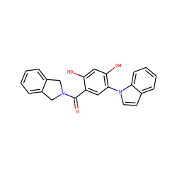 O=C(c1cc(-n2ccc3ccccc32)c(O)cc1O)N1Cc2ccccc2C1 ZINC000169343526
