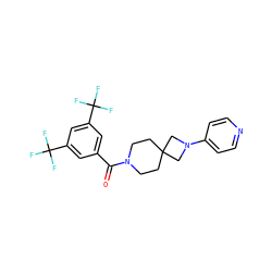 O=C(c1cc(C(F)(F)F)cc(C(F)(F)F)c1)N1CCC2(CC1)CN(c1ccncc1)C2 ZINC000003955810