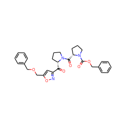 O=C(c1cc(COCc2ccccc2)on1)[C@@H]1CCCN1C(=O)[C@@H]1CCCN1C(=O)OCc1ccccc1 ZINC000013537582