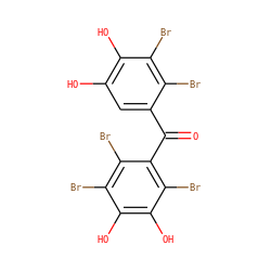 O=C(c1cc(O)c(O)c(Br)c1Br)c1c(Br)c(O)c(O)c(Br)c1Br ZINC000084616637