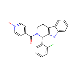 O=C(c1cc[n+]([O-])cc1)N1CCc2c([nH]c3ccccc23)[C@@H]1c1ccccc1Cl ZINC000011720039