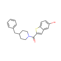 O=C(c1cc2cc(O)ccc2s1)N1CCC(Cc2ccccc2)CC1 ZINC000035259636