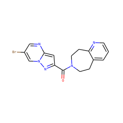 O=C(c1cc2ncc(Br)cn2n1)N1CCc2cccnc2CC1 ZINC000150217666