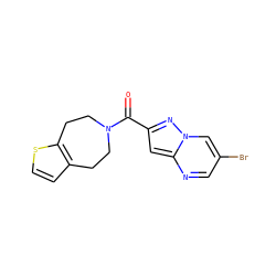 O=C(c1cc2ncc(Br)cn2n1)N1CCc2ccsc2CC1 ZINC000150183414