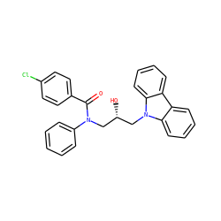 O=C(c1ccc(Cl)cc1)N(C[C@H](O)Cn1c2ccccc2c2ccccc21)c1ccccc1 ZINC000073140017