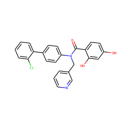 O=C(c1ccc(O)cc1O)N(Cc1cccnc1)c1ccc(-c2ccccc2Cl)cc1 ZINC000653768330