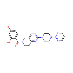 O=C(c1ccc(O)cc1O)N1CCc2nc(N3CCN(c4ncccn4)CC3)ncc2C1 ZINC000169310867