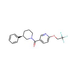 O=C(c1ccc(OCC(F)(F)F)nc1)N1CCC[C@H](c2ccccc2)C1 ZINC000554151465