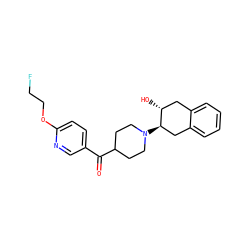 O=C(c1ccc(OCCF)nc1)C1CCN([C@@H]2Cc3ccccc3C[C@H]2O)CC1 ZINC000096273566