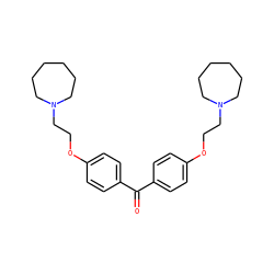 O=C(c1ccc(OCCN2CCCCCC2)cc1)c1ccc(OCCN2CCCCCC2)cc1 ZINC000103230603