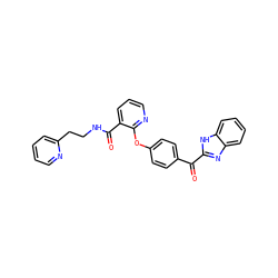 O=C(c1ccc(Oc2ncccc2C(=O)NCCc2ccccn2)cc1)c1nc2ccccc2[nH]1 ZINC000139751053