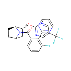 O=C(c1cccc(F)c1-c1ncccn1)N1[C@H]2CC[C@H]1[C@H](Oc1ncc(C(F)(F)F)cn1)C2 ZINC000226093700