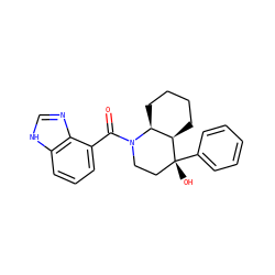 O=C(c1cccc2[nH]cnc12)N1CC[C@@](O)(c2ccccc2)[C@@H]2CCCC[C@@H]21 ZINC000071316859