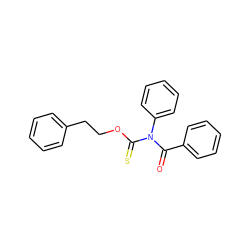 O=C(c1ccccc1)N(C(=S)OCCc1ccccc1)c1ccccc1 ZINC000003648438