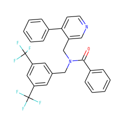 O=C(c1ccccc1)N(Cc1cc(C(F)(F)F)cc(C(F)(F)F)c1)Cc1cnccc1-c1ccccc1 ZINC000096285095