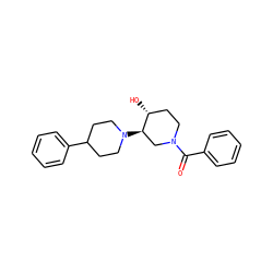 O=C(c1ccccc1)N1CC[C@@H](O)[C@H](N2CCC(c3ccccc3)CC2)C1 ZINC000013826421