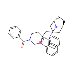 O=C(c1ccccc1)N1CCC(CCN2[C@H]3CC[C@H]2CC(n2cnc4ccccc42)C3)(c2ccccc2)CC1 ZINC000101641690