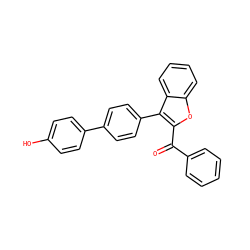O=C(c1ccccc1)c1oc2ccccc2c1-c1ccc(-c2ccc(O)cc2)cc1 ZINC000002579321