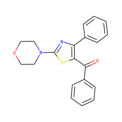 O=C(c1ccccc1)c1sc(N2CCOCC2)nc1-c1ccccc1 ZINC000003237230