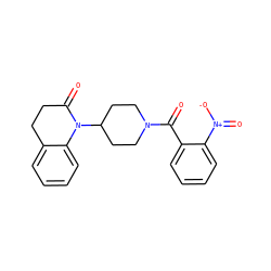 O=C(c1ccccc1[N+](=O)[O-])N1CCC(N2C(=O)CCc3ccccc32)CC1 ZINC000013832024