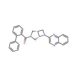 O=C(c1ccccc1-c1ccccc1)N1C[C@@H]2CN(c3cnc4ccccc4n3)[C@@H]2C1 ZINC000116828599