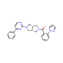 O=C(c1ccccc1-n1cccn1)N1C[C@@H]2CN(c3nccc(-c4ccccc4)n3)C[C@@H]2C1 ZINC000116824408