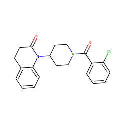 O=C(c1ccccc1Cl)N1CCC(N2C(=O)CCc3ccccc32)CC1 ZINC000013832018