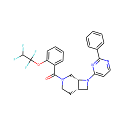 O=C(c1ccccc1OC(F)(F)C(F)F)N1CC[C@H]2CN(c3ccnc(-c4ccccc4)n3)[C@H]2C1 ZINC000116826036