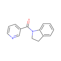 O=C(c1cccnc1)N1CCc2ccccc21 ZINC000000029580