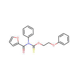 O=C(c1ccco1)N(C(=S)OCCOc1ccccc1)c1ccccc1 ZINC000001655250