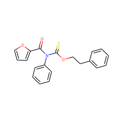 O=C(c1ccco1)N(C(=S)OCCc1ccccc1)c1ccccc1 ZINC000003648435