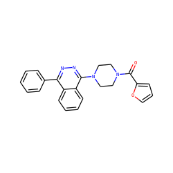 O=C(c1ccco1)N1CCN(c2nnc(-c3ccccc3)c3ccccc23)CC1 ZINC000001465336