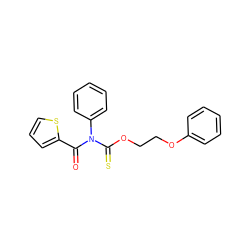 O=C(c1cccs1)N(C(=S)OCCOc1ccccc1)c1ccccc1 ZINC000001655251